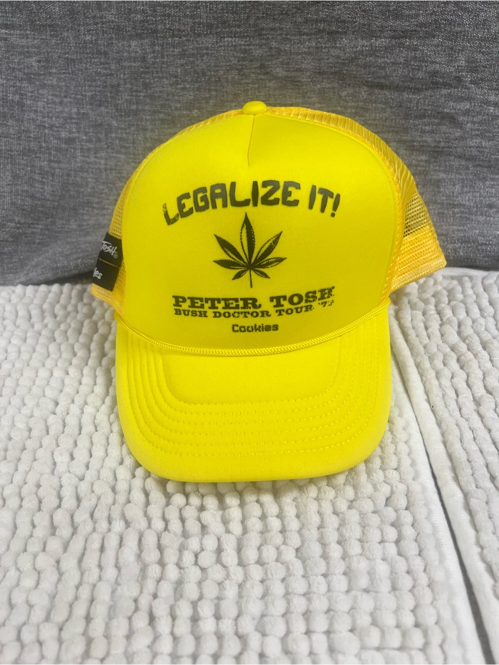 Cookies Peter Tosek "Legalize It!" Yellow Trucker Hat